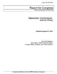 Report for Congress Received Through the CRS Web