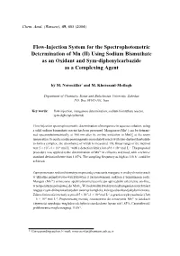 Using Sodium Bismuthate As an Oxidant and Sym-Diphenylcarbazide As a Complexing Agent