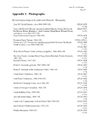 Appendix I: Photographs