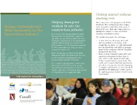 Foreign Credentials and Skills Assessment for the Construction