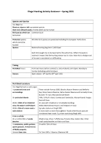Illegal Hunting Activity Guidance – Spring 2021