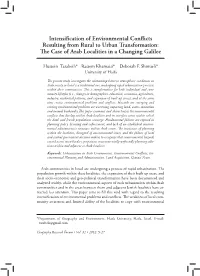 Intensification of Environmental Conflicts Resulting from Rural to Urban Transformation: the Case of Arab Localities in a Changing Galilee