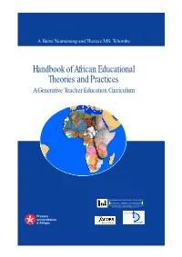 Jacobs Foundation Handbook African Educational Theories and Practices