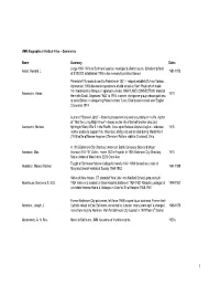 JMM Biographical Vertical Files -- Summaries