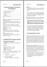 Lecture 10. Pronouns and Reflexives II