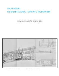 Palm Desert: an Architectural Tour Into Modernism