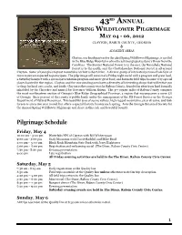 Pilgrimage Schedule