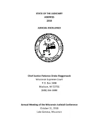 State of the Judiciary Address 2018