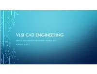 Vlsi Cad Engineering Grace Gao, Principle Engineer, Rambus Inc