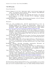 1 Vedic Bibliography General Introductions: FORTSON, Benjamin