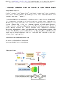 Correlational Networking Guides the Discovery of Cryptic Natural Product