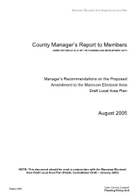 Macroom Managers Report