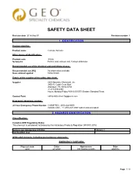 Safety Data Sheet