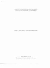 Soil Moisture Sensors for Urban Landscape Irrigation: Effectiveness and Reliability