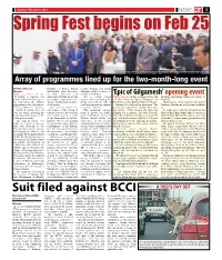 Spring Fest Begins on Feb 25