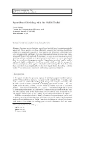 Agent-Based Modeling with the JABM Toolkit