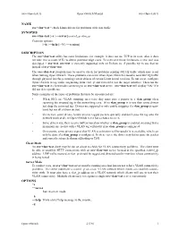 Name Synopsis Description Options