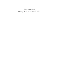 The Nation State a Wrong Model for the Horn of Africa Edition Open Access