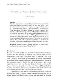 The New Kava User: Diasporic Identity Formation in Reverse
