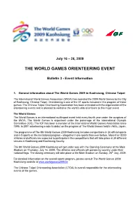 The World Games Orienteering Event