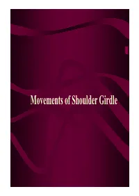 UL-Shoulder Girdle Movement