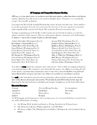 AP Language and Composition Summer Reading AP Lang. Is A