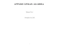 Applied Linear Algebra