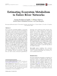 Estimating Ecosystem Metabolism to Entire River Networks