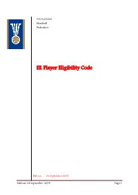IHF Player Eligibility Code English Version 310.4 Kb