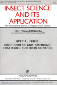 Insect Science and Its Application