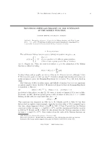 Recursive Formulas Related to the Summation of the Mobius¨ Function