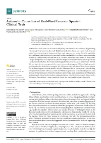 Automatic Correction of Real-Word Errors in Spanish Clinical Texts