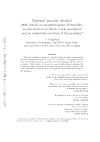 Bertrandparadox'reloaded (With Details on Transformations Of