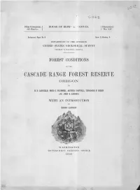 Cascade Range Forest Reserve