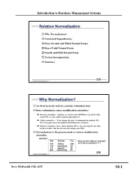 Relation Normalization