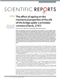 The Effect of Ageing on the Mechanical Properties of the Silk Of