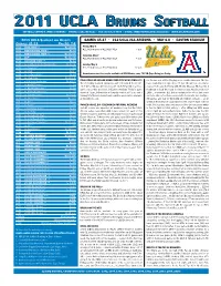 2011 Ucla Bruins Softball