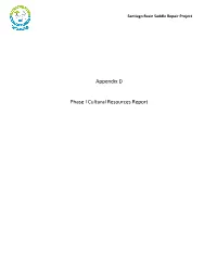 Appendix D Phase I Cultural Resources Report