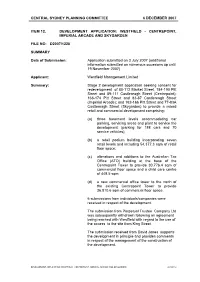 Development Application: Westfield - Centrepoint, Imperial Arcade and Skygarden