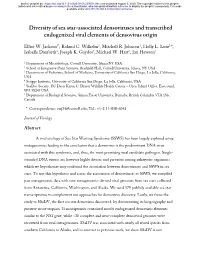 Diversity of Sea Star-Associated Densoviruses and Transcribed Endogenized Viral Elements of Densovirus Origin