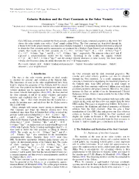 Galactic Rotation and the Oort Constants in the Solar Vicinity