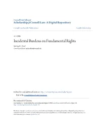 Incidental Burdens on Fundamental Rights Michael C