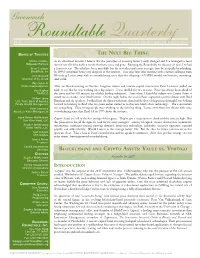 Roundtable Quarterly* 2018 EXPLORING NEW FRONTIERS of INVESTING