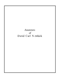 Ancestors of David Carl Newkirk
