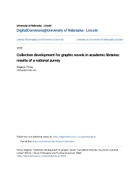 Collection Development for Graphic Novels in Academic Libraries: Results of a National Survey