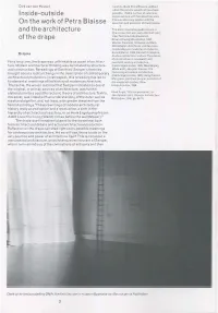 Inside-Outside on the Work of Petra Blaisse and the Architecture of the Drape