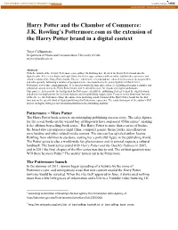 JK Rowling's Pottermore.Com As the Extension of the Harry Potter Brand