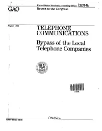 RCED-86-66 Telephone Communications: Bypass of The