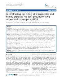 Reconstructing the History of a Fragmented and Heavily Exploited