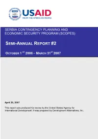 Semi-Annual Report #2, October 2006 – March 2007